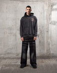 CHASE THE THRILL HOODIE - WASHED BLACK