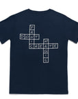 DPC CROSSWORD TEE - NAVY - dontpanicclothing