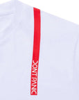 STRIPE LINE T-SHIRT – WHITE - dontpanicclothing