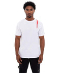 STRIPE LINE T-SHIRT – WHITE - dontpanicclothing