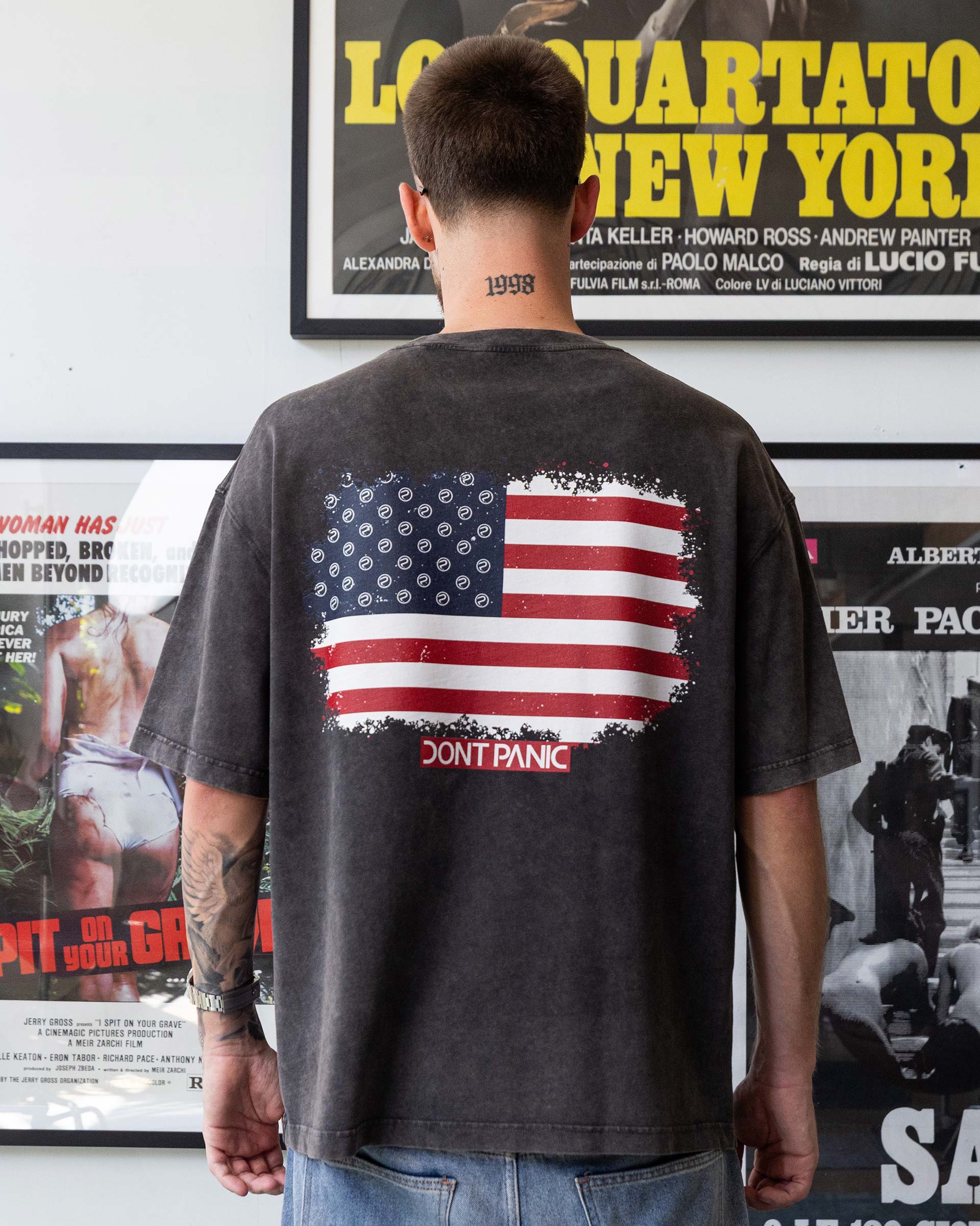 FIGHT FOR THE GLORY T-SHIRT - WASHED BLACK