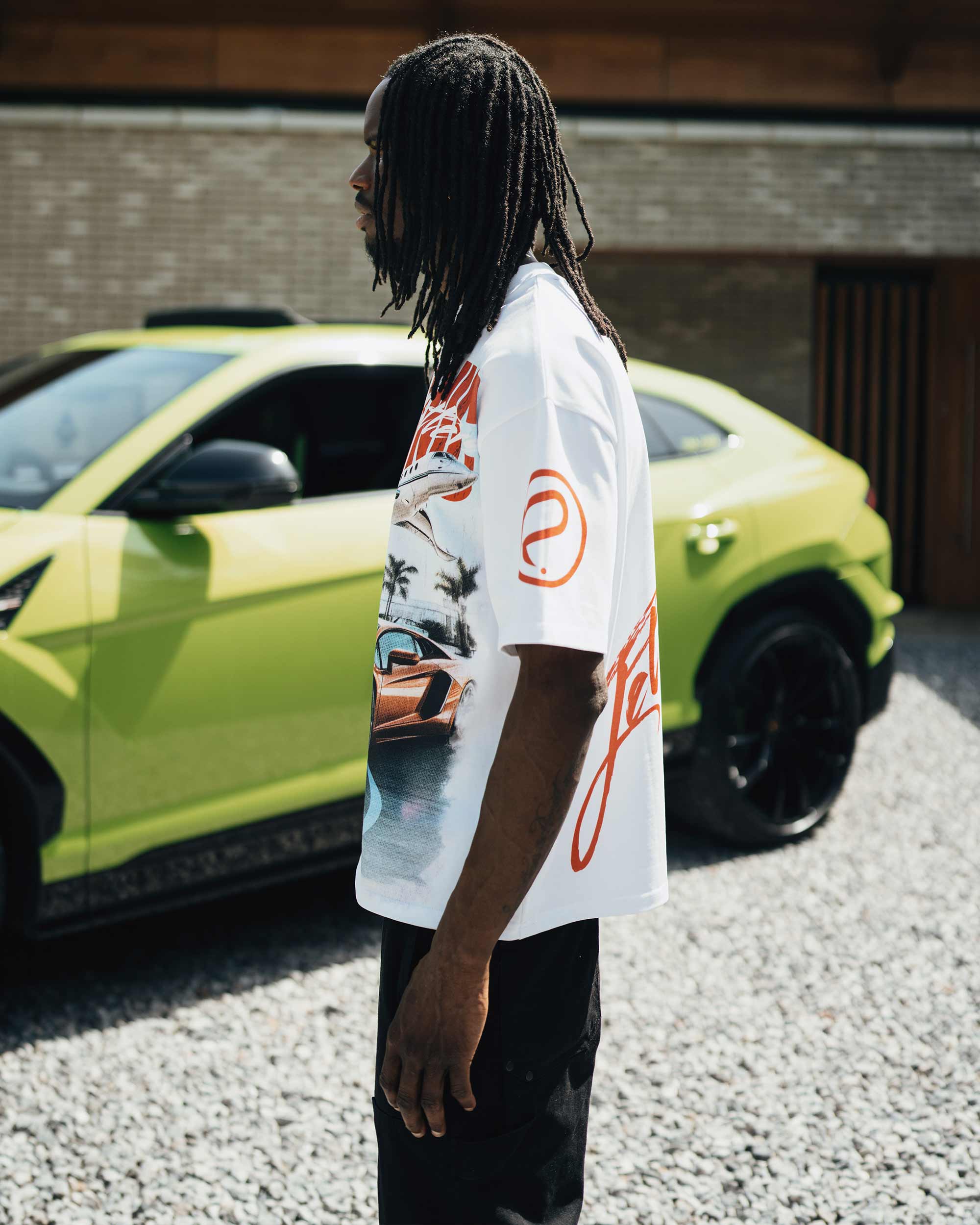 CARS &amp; FLIGHTS T-SHIRT - WHITE