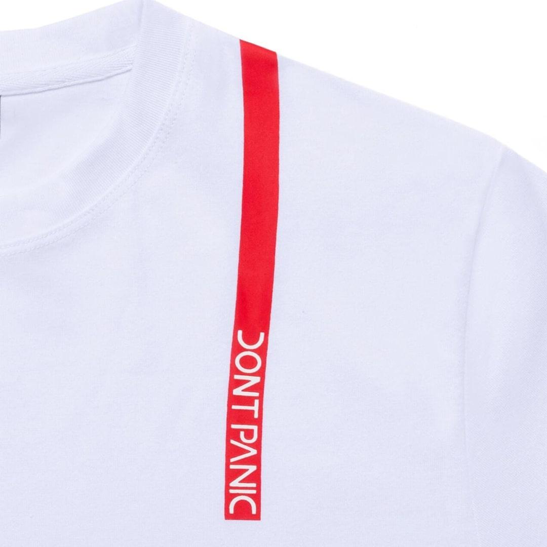 STRIPE LINE T-SHIRT – WHITE - dontpanicclothing