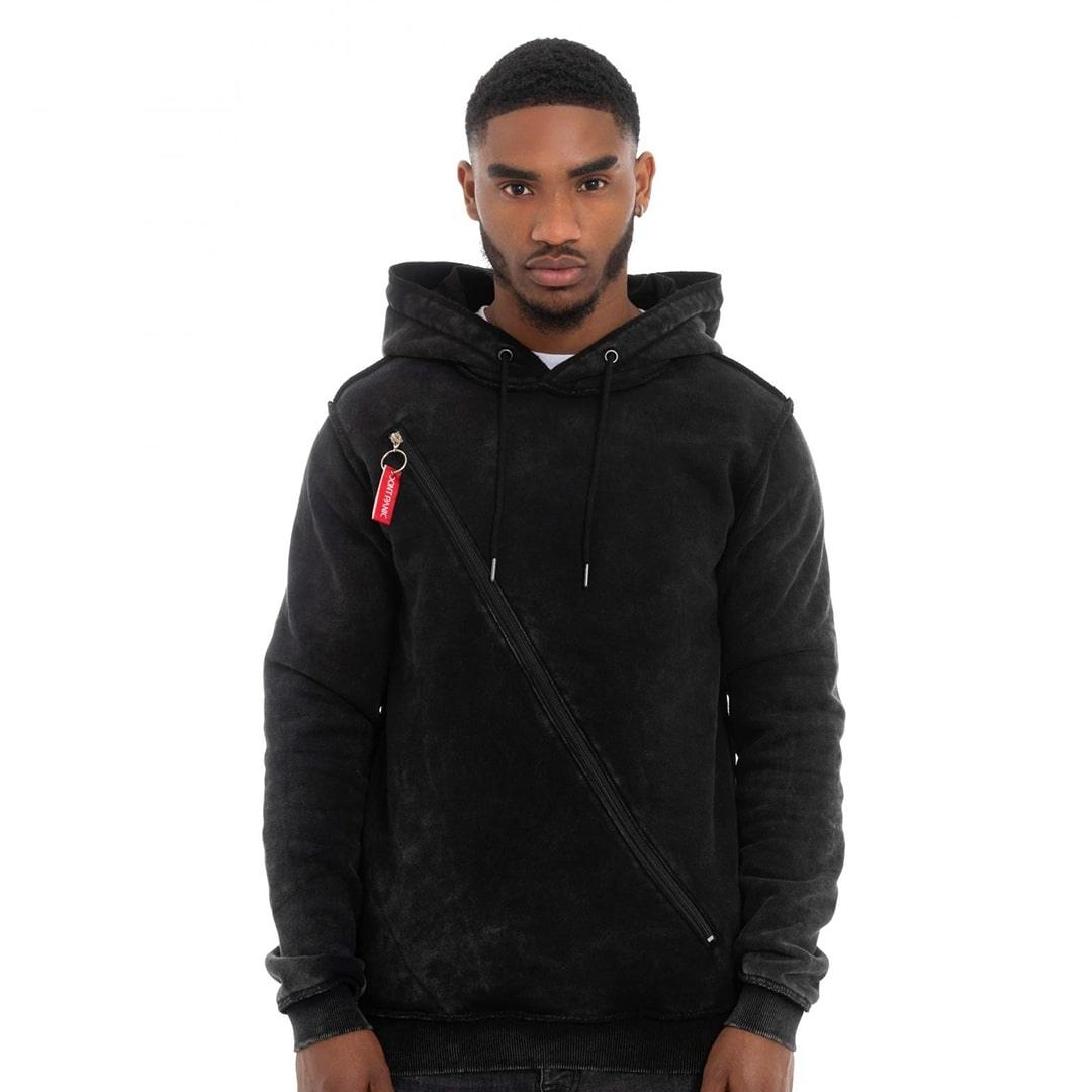 DPC 2020 TECHNICAL HOODIE – ACID WASH BLACK - dontpanicclothing
